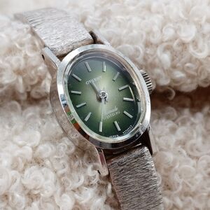 Orient Chamade 21 Jewels Ladies S120 Avocado Green Dial Hand Wind RESERVED